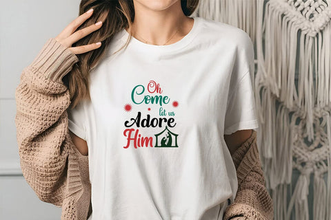 Oh come let us adore him SVG Angelina750 