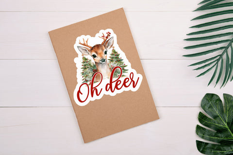 Oh deer Stickers Design Sublimation Regulrcrative 