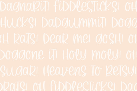 Oh, Fiddlesticks!, Cute Handwritten Font for Cricut, Cursive Script Handwriting Font Designing Digitals 