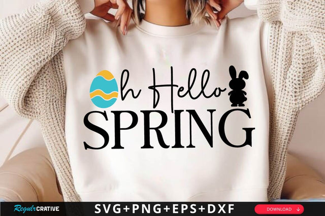 Oh Hello Spring SVG Design SVG Regulrcrative 