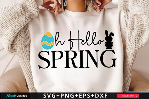 Oh Hello Spring SVG Design SVG Regulrcrative 