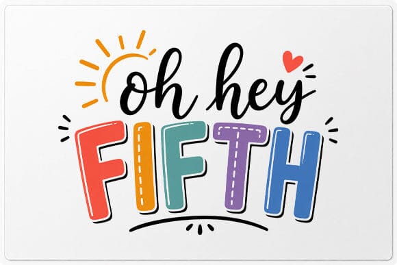Oh Hey Fifth Grade PNG | Back to School Digital Download SVG BillahCrafts 