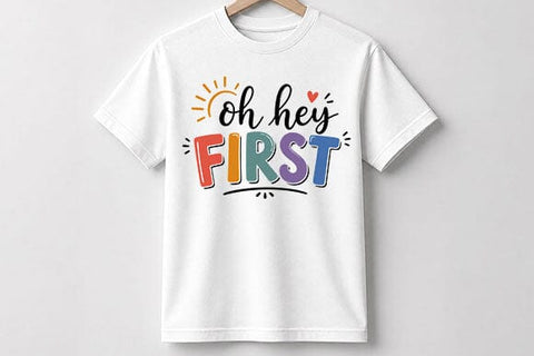 Oh Hey First Grade PNG | Back to School Digital Download SVG BillahCrafts 