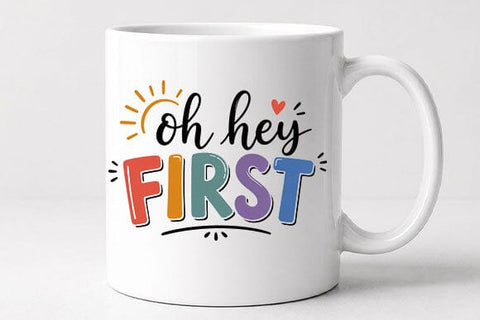 Oh Hey First Grade PNG | Back to School Digital Download SVG BillahCrafts 