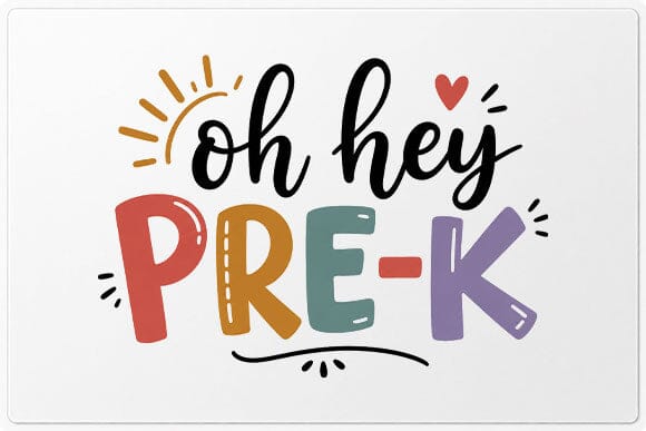 Oh Hey Pre-K PNG | Back to School Digital Download SVG BillahCrafts 