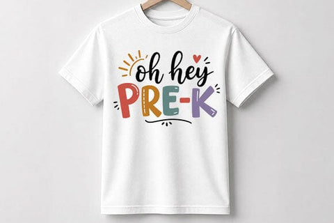 Oh Hey Pre-K PNG | Back to School Digital Download SVG BillahCrafts 
