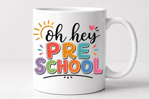 Oh Hey Preschool PNG | Back to School Digital Download SVG BillahCrafts 