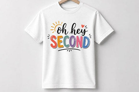 Oh Hey Second Grade PNG | Back to School Digital Download SVG BillahCrafts 