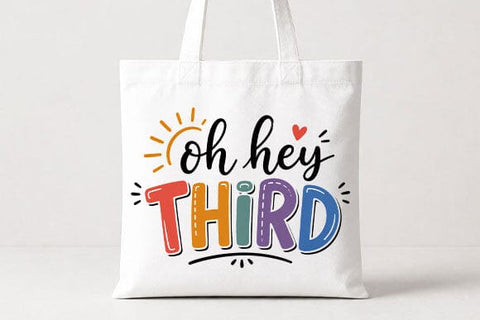 Oh Hey Third Grade PNG | Back to School Digital Download SVG BillahCrafts 