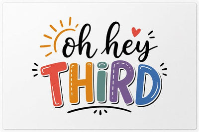Oh Hey Third Grade PNG | Back to School Digital Download SVG BillahCrafts 