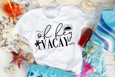 Oh Hey Vacay SVG I Travel SVG I Vacation SVG Cut File SVG Happy Printables Club 