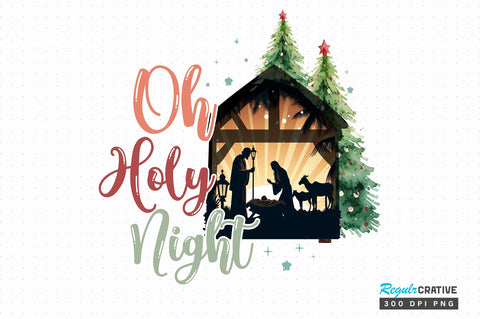 Oh holy night png design Sublimation Regulrcrative 