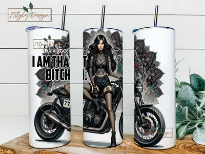 Oh Honey I am that bitch 20oz Skinny Straight Tumbler Sublimation Design, Tumbler Wrap For Her PNG, Digital Download Sublimation iStyleDesign 