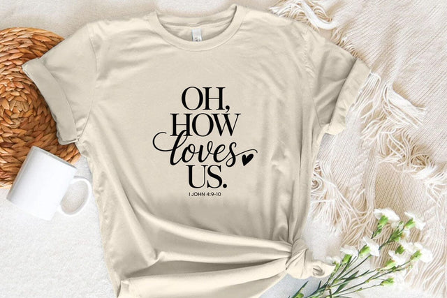 Oh How He Loves Us I John 49-10 SVG Angelina750 