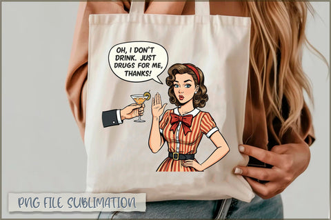 Oh, i don't drink. just drugs for me thanks Tote bag Sublimation Shetara Begum 