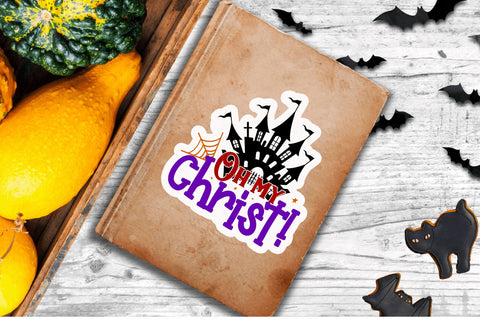 Oh my christ Stickers Design Sublimation Regulrcrative 