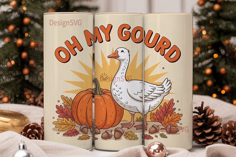 Oh My Gourd 20oz Tumbler Design Sublimation DesignSVG 