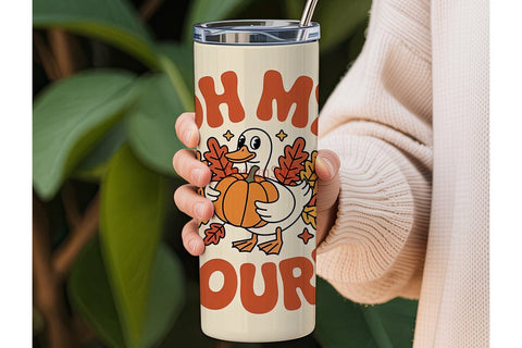 Oh My Gourd Fall 20oz Tumbler Sublimation DesignSVG 
