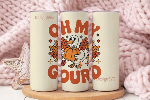 Oh My Gourd Fall 20oz Tumbler Sublimation DesignSVG 