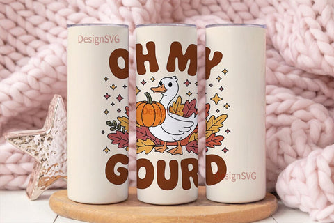 Oh My Gourd Fall 20oz Tumbler Sublimation DesignSVG 