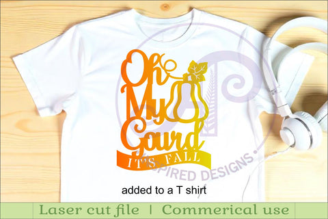Oh my gourd It's fall wall sign svg laser cut file SVG APInspireddesigns 