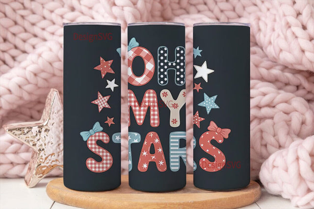 Oh My Stars 20oz Tumbler Wrap Sublimation DesignSVG 