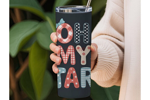 Oh My Stars 20oz Tumbler Wrap Sublimation DesignSVG 
