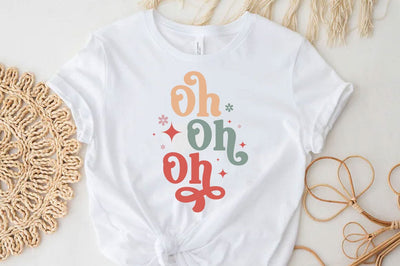 Oh oh oh, Christmas Quotes Retro Design, Christmas SVG Design, Christmas Shirt, Christmas Sublimation SVG FiveStarCrafting 