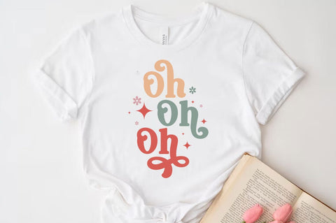 Oh oh oh, Christmas Quotes Retro Design, Christmas SVG Design, Christmas Shirt, Christmas Sublimation SVG FiveStarCrafting 