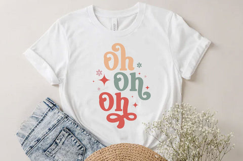 Oh oh oh, Christmas Quotes Retro Design, Christmas SVG Design, Christmas Shirt, Christmas Sublimation SVG FiveStarCrafting 