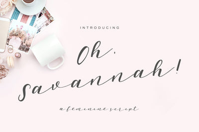 Oh, Savannah! Script Font Beck McCormick 