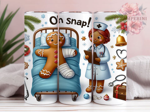 Oh Snap Christmas Tumbler, Christmas Graphics, 20 Oz Tumbler, Sublimation Design, Holiday Drinkware, Funny Christmas Design, PNG Download Sublimation Li Zamperini 