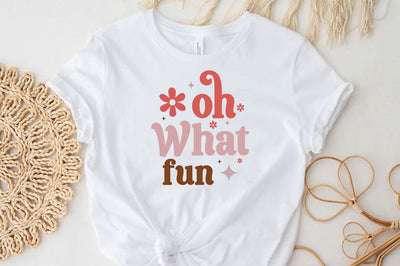 OH waht fun, Christmas Quotes Retro Design, Christmas SVG Design, Christmas Shirt, Christmas Sublimation SVG FiveStarCrafting 