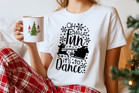 Oh What Fun It Is To Dance| Christmas Dance SVG Cutting Files. SVG CosmosFineArt 