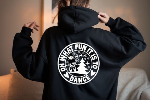 Oh What Fun It Is To Dance svg cut file | Christmas Dance Quote | Ballet Holiday Shirt SVG TonisArtStudio 