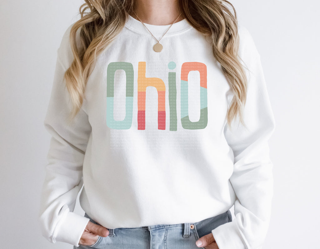 Ohio Retro Typography PNG | Vintage State Name Design | Sublimation ...