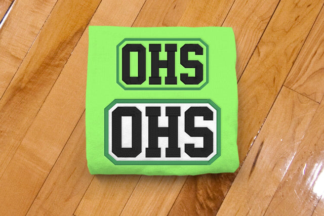 OHS High School Initials Embroidery Embroidery/Applique DESIGNS Risa Rocks It 