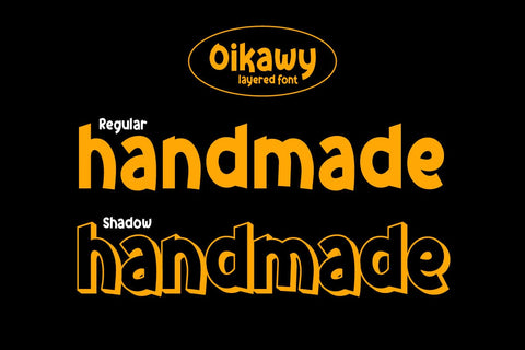 Oikawy - Playful Display Font Font twinletter 