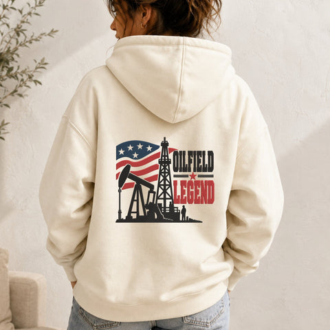 Oilfield Legend American Flag Embroidery Design – Patriotic Oil Rig Pumpjack Oil and Gas Worker Machine Embroidery File Embroidery/Applique DESIGNS PatternFeed8 