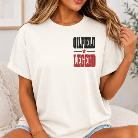 Oilfield Legend Embroidery Design – Oilfield Worker Bold Typography Oil Rig Industry Machine Embroidery File Embroidery/Applique DESIGNS PatternFeed8 