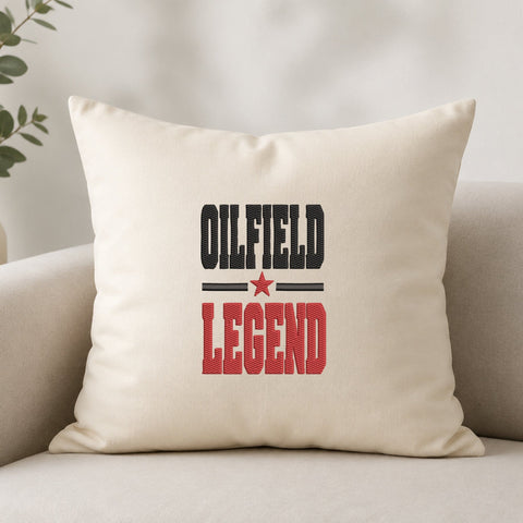 Oilfield Legend Embroidery Design – Oilfield Worker Bold Typography Oil Rig Industry Machine Embroidery File Embroidery/Applique DESIGNS PatternFeed8 