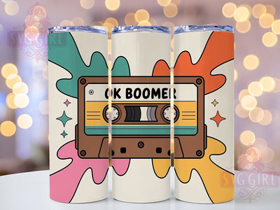 OK Boomer 20oz Tumbler, Sarcastic Keychain Tumbler, Funny Quote Wrap, Humor PNG Design, Sublimation Design, 20oz Tumbler Wrap, Office Cup Design Sublimation SvggirlplusArt 