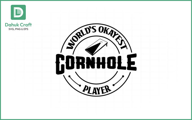 Okayest Cornhole SVG – Funny Player Okayest Cornhole SVG PNG & EPS V51 SVG dahukdesign 