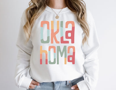 Oklahoma Retro Typography PNG | Vintage State Name Design | Sublimation Digital Download Sublimation Print Perfect Design Shop 