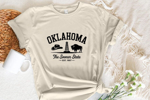 Oklahoma The Sooner State Est. 1907 SVG Angelina750 