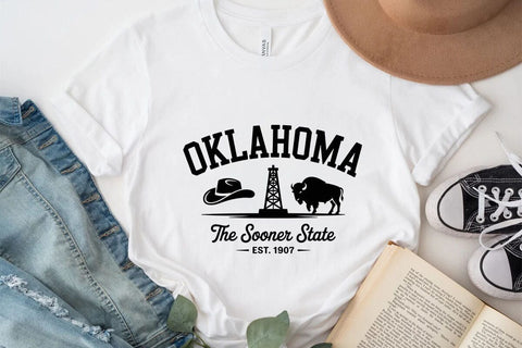 Oklahoma The Sooner State Est. 1907 SVG Angelina750 