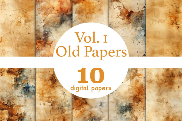 Old Digital Papers Bundle | Antique Pattern Background Digital Pattern GlamArtZhanna 