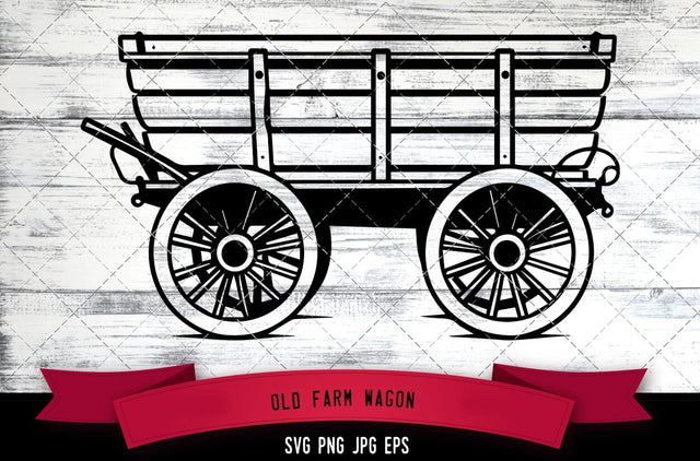 Old Farm Wagon SVG, Farming SVG SVG Loveleen Kaur 