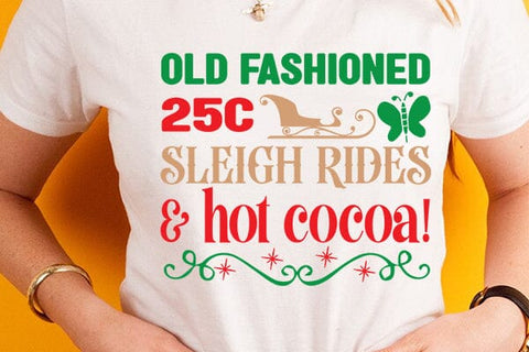 Old fashioned 25c sleigh rides & hot cocoa! SVG Angelina750 