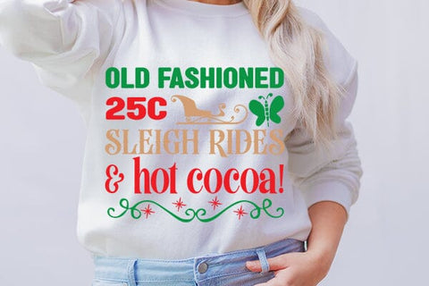 Old fashioned 25c sleigh rides & hot cocoa! SVG Angelina750 